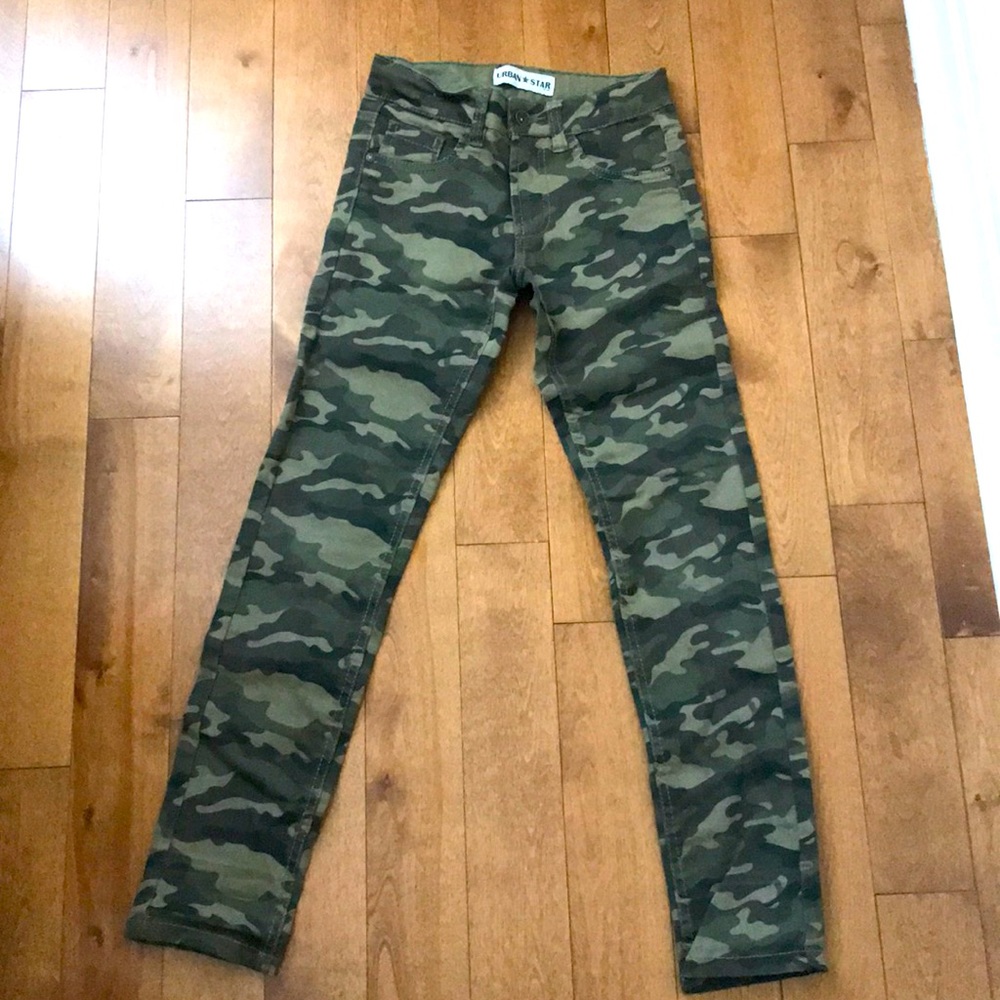 Jeans, military print